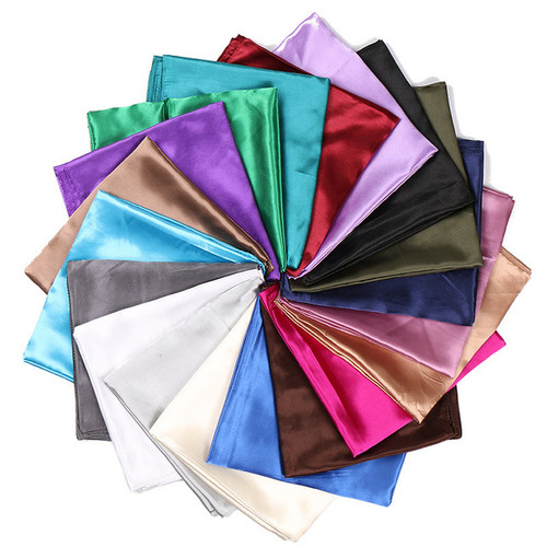 Satin solide seide schal - solide,