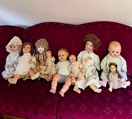 Alte antike puppen - alte, /antike