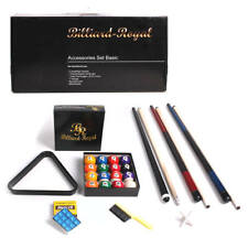 Billiard Royal Basic Billard und Pool Zubehör Set mit Queue Kugeln Kreide uvm.