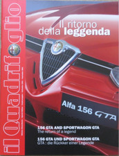 Alfa Romeo 156 GTA Il Quadrifoglio Sonderausgabe Prospekt brochure von 9/2001