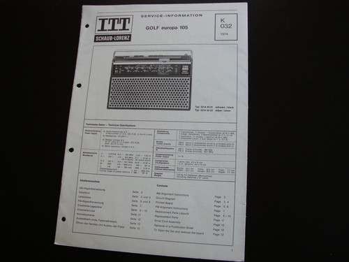 Original service manual - original,