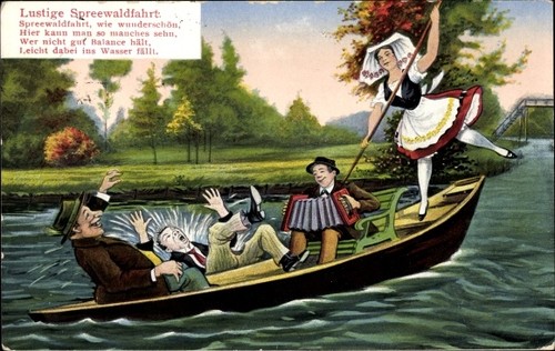 Spreewald lustige - ak, spreewald,