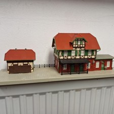 Faller 103 / 191701 ,  HO Bahnhof  Lützen  40cm lang, sauber geklebt, Topp