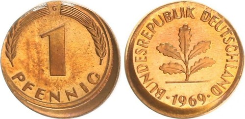 Brd pfennig 1969 g - 1,
