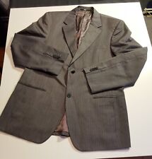 Bogie Blazer 54 Sakko Nadelstreifen Weiß Grau Jacket Wolle