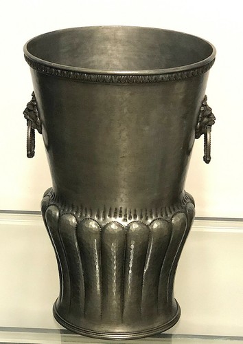Antik zinn löwenkopf - zinn,