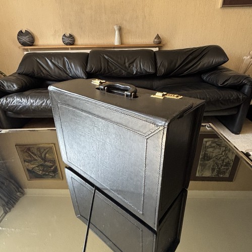 Vintage schwarze leder - schwarze,