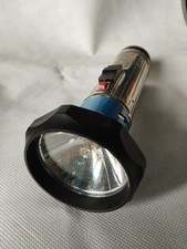 Crone Taschenlampe in Blau Retro Licht Leuchte 17,5 cm lang Blue&Chrome