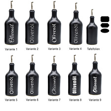 Olivenöl Steinzeug Flasche Spender mit Edelstahl Ausgießer und Korken, 500ml Neu