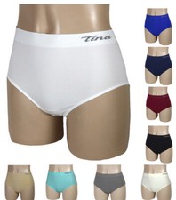 5 er Pack tina Damen Slips BW Zwickel  in 12 Farben -  Größen  S - 4XL
