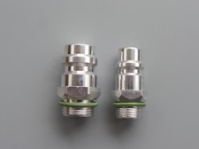 2X KLIMAANLAGE ANSCHLÜSSE HD ND ANSCHLÜSSE FÜR R134a BMW MERCEDES MINI ROVER