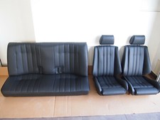 BMW E30 coupe  Neue Polsterung Bezüge  schwarz  Kunstleder  Sportsitze