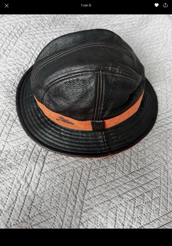 Stetson echt leder hut cm - echt,