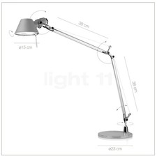 Artemide Tolomeo Tavolo incl