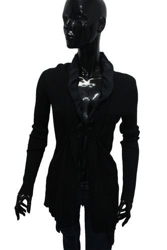 Liu cardigan schwarz volant - jo,