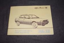 Betriebsanleitung Bedienungsanleitung Alfa Romeo 33 1.3/1.5 03/1984 erstklassig