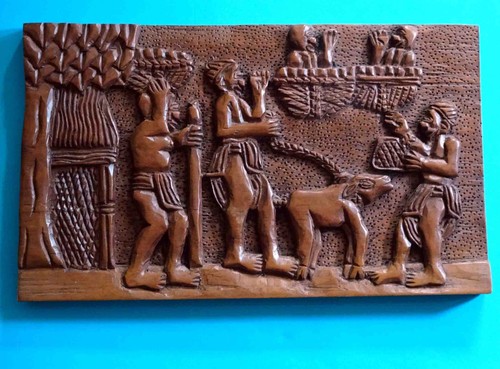 Holz relief aus - aus, afrika