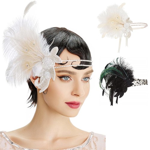 20er jahre flapper - jahre, kopfschmuck