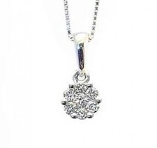 14K Weißgold Diamant