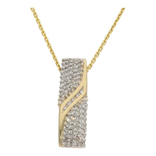 Diamant anhänger gold - anhänger, 585