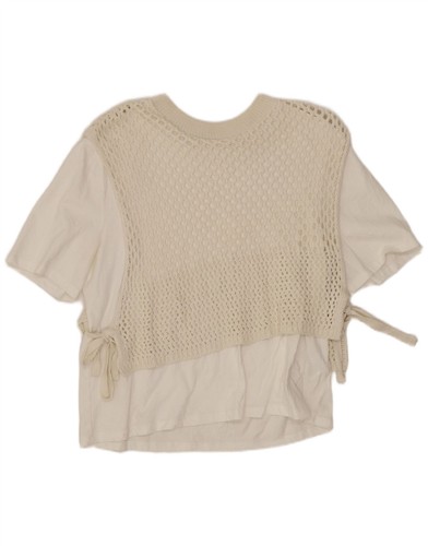 Zara damen crop - häkel, bluse