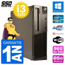 PC Lenovo ThinkCentre M82 SFF Intel I3-3220 RAM 8GB SSD 960GB Windows 10 Wifi