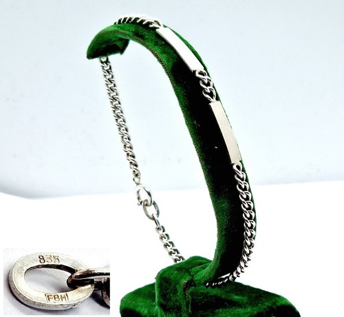 Armband mit gravurplatte - gravurplatte, 835er