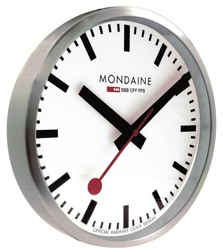 Mondaine wall clock 25cm - -wall, 25cm-