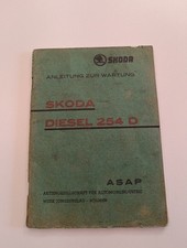 Original Prospekt Bedienungsanleitung Skoda Diesel 254 D Oldtimer N12