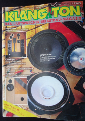 Klang ton gradiend - klang+ton, 4/93,gradiend