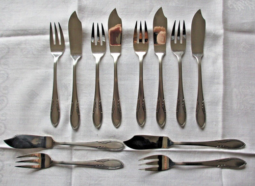 Fischbesteck für personen - fischbesteck, 6