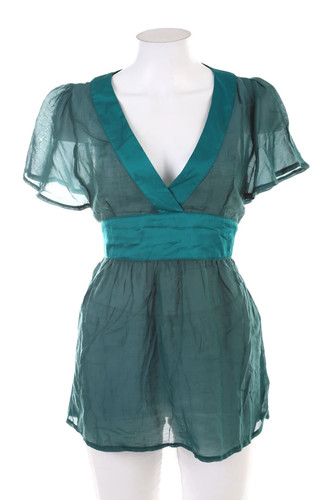 Kurzarm bluse seide m - seide,