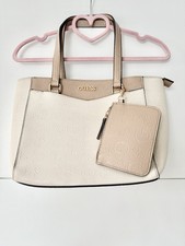 GUESS Damen Handtasche Creme