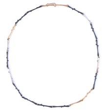 Ole Lynggaard Halskette Nature One Size 18 Kt. GG/WG/Schwarz Rh. Länge: 44 cm