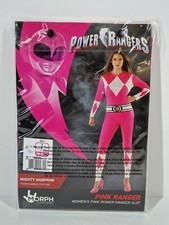 Pink Ranger Womans Pink Power Ranger Suit Kostüm Frauen Größe S /Gr. 8-10 MANGEL