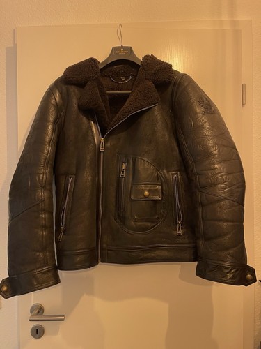 Belstaff lederjacke schwarz - belstaff,