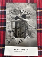 handsignierte AK Margot Leupold DDR Tänzerin  Staatsoper Berlin