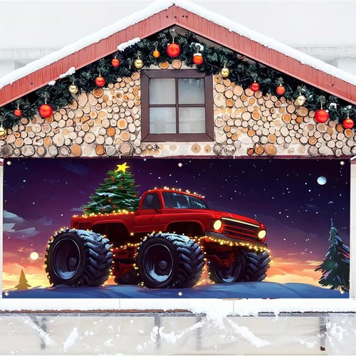 Rot snowfield lkw weihnachten - rot,