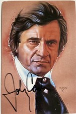 Johnny Cash signiert Karte Original Unterschrift Autogramm Signatur signed
