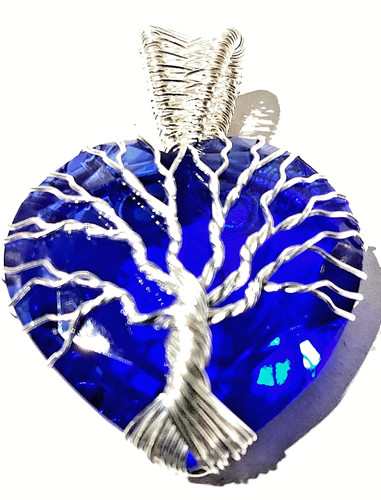 Blauer saphir lebensbaum - blauer,