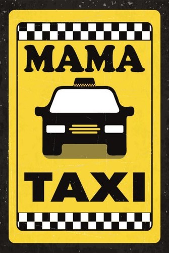 Blechschild 30x20 mama taxi - cm,