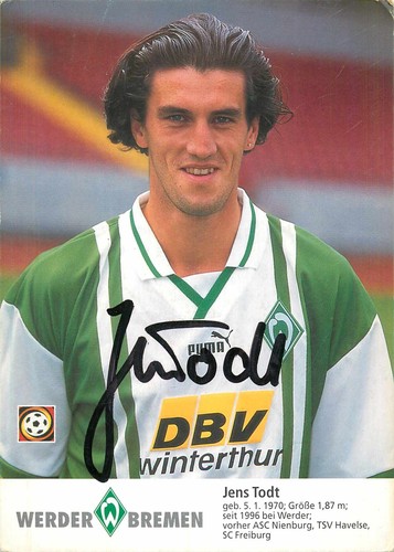 Autogramm jens todt fussball - autogramm,