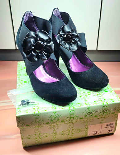 Damen pumps schwarz - damen, wildleder