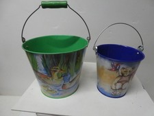 2 Spielzeugeimer Blech