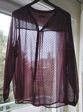 Bluse bordeaux Gr. 46 -