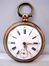 Antik Silber 800 JM Herren Schlüssel Taschenuhr Frackuhr Savonette um 1900