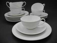 Rosenthal 6 Teegedecke ELSE elfenbein Tassen Untertassen Kuchenteller Dessert