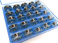 Spulenbox mit 25 Metall Spulen für Riccar Bernette Nähmaschine