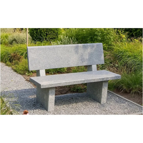 Gartenbank aus granit mit - gartenbank,