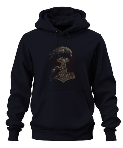 Thorshammer mit raben - thorshammer,